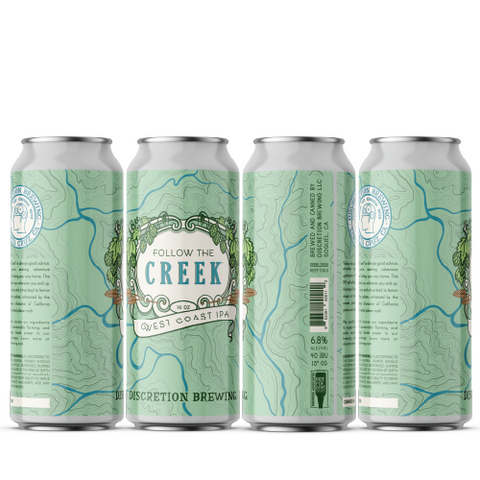 Follow The Creek IPA -- Discretion Brewing Santa Cruz, CA