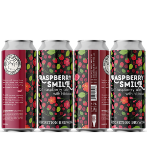 Raspberry Smile Tart Ale w/ Raspberries -- Discretion Brewing - Santa Cruz, CA
